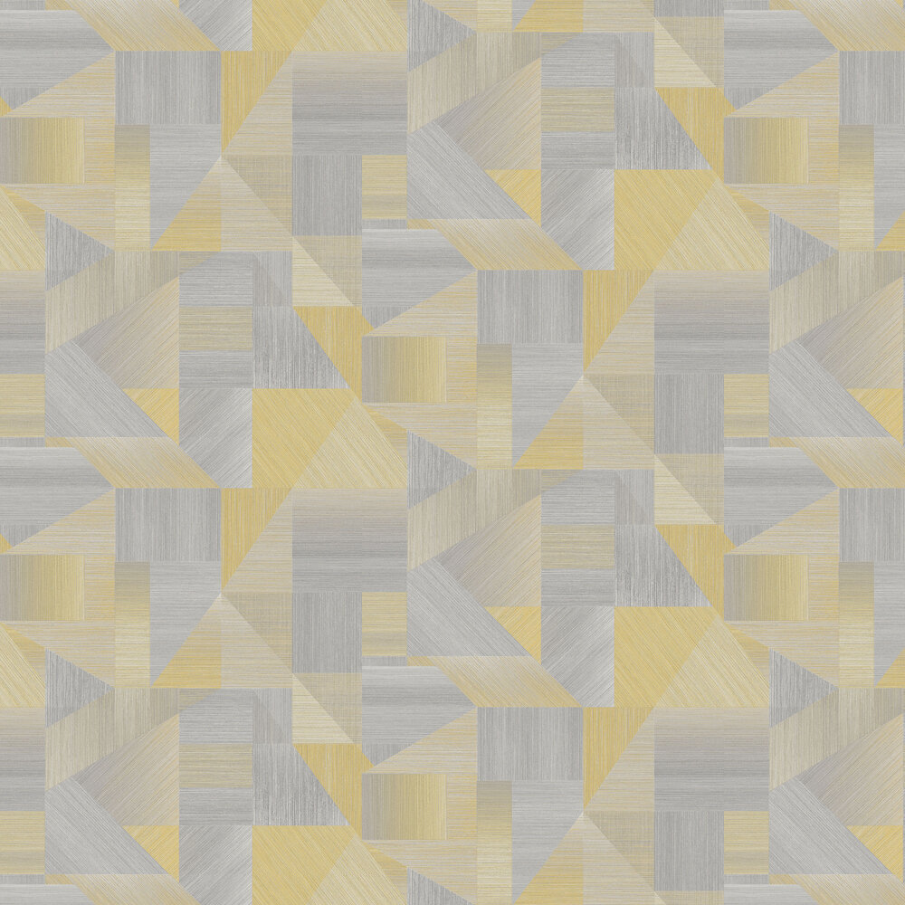 Laronda  Wallpaper - Yellow/ Grey - by Albany