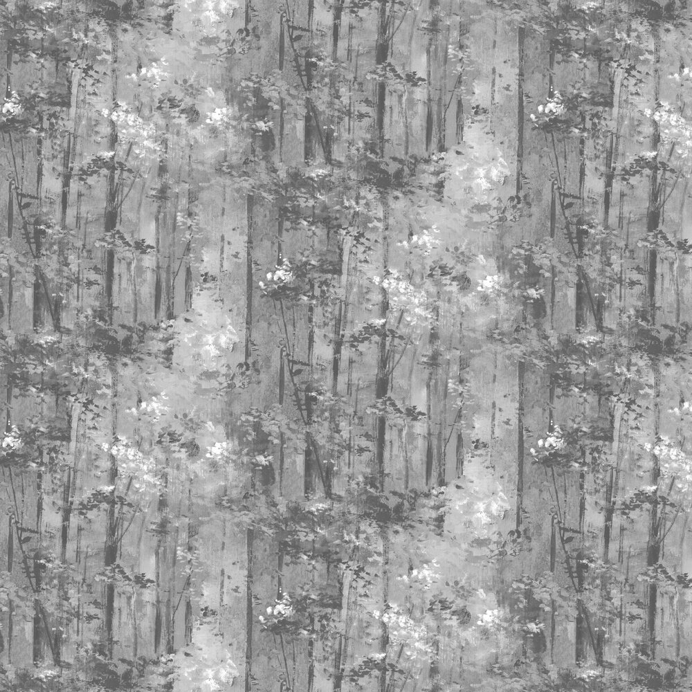 Glade Wallpaper - Jet - by 1838 Wallcoverings