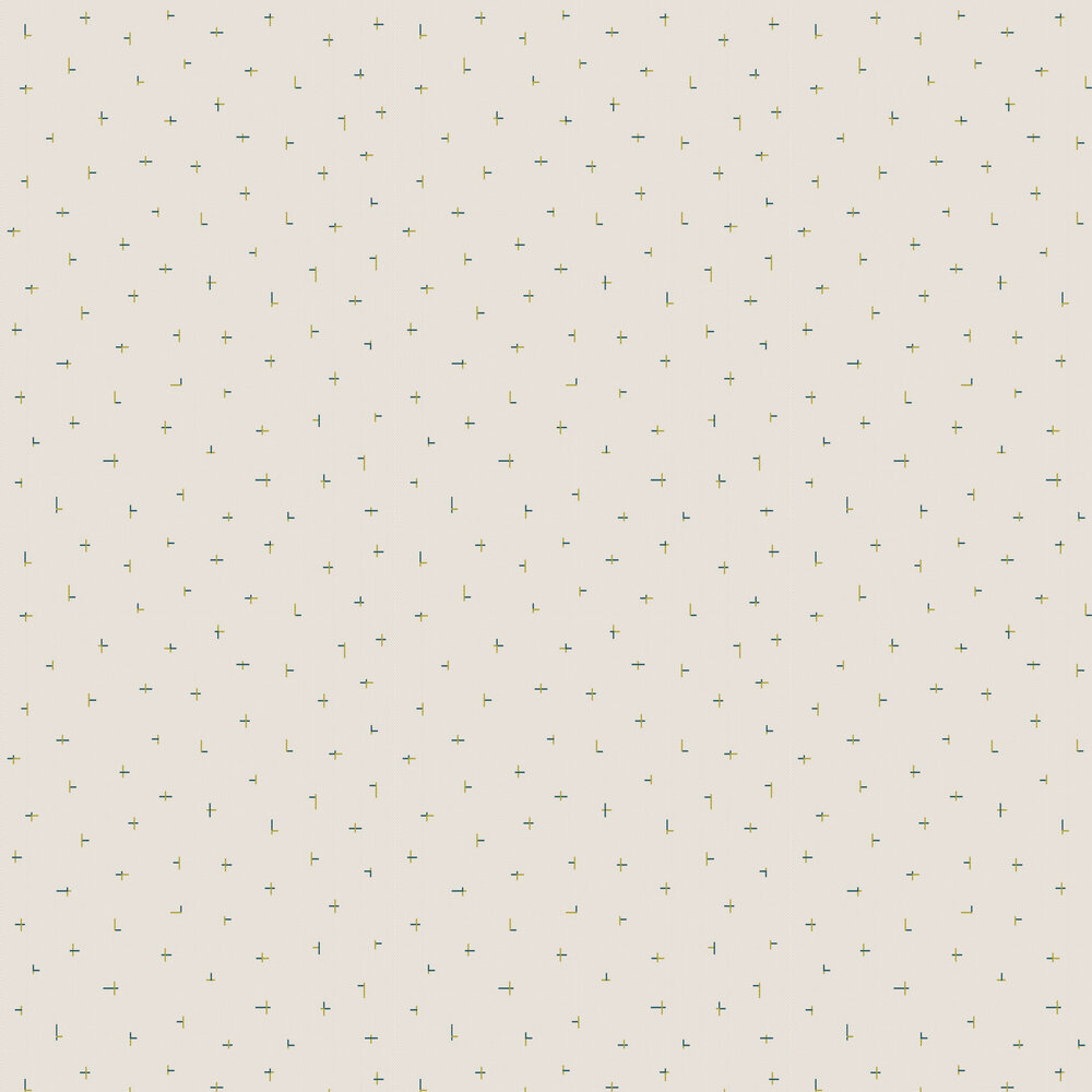 Croci Wallpaper - Beige / Mustard - by Tres Tintas