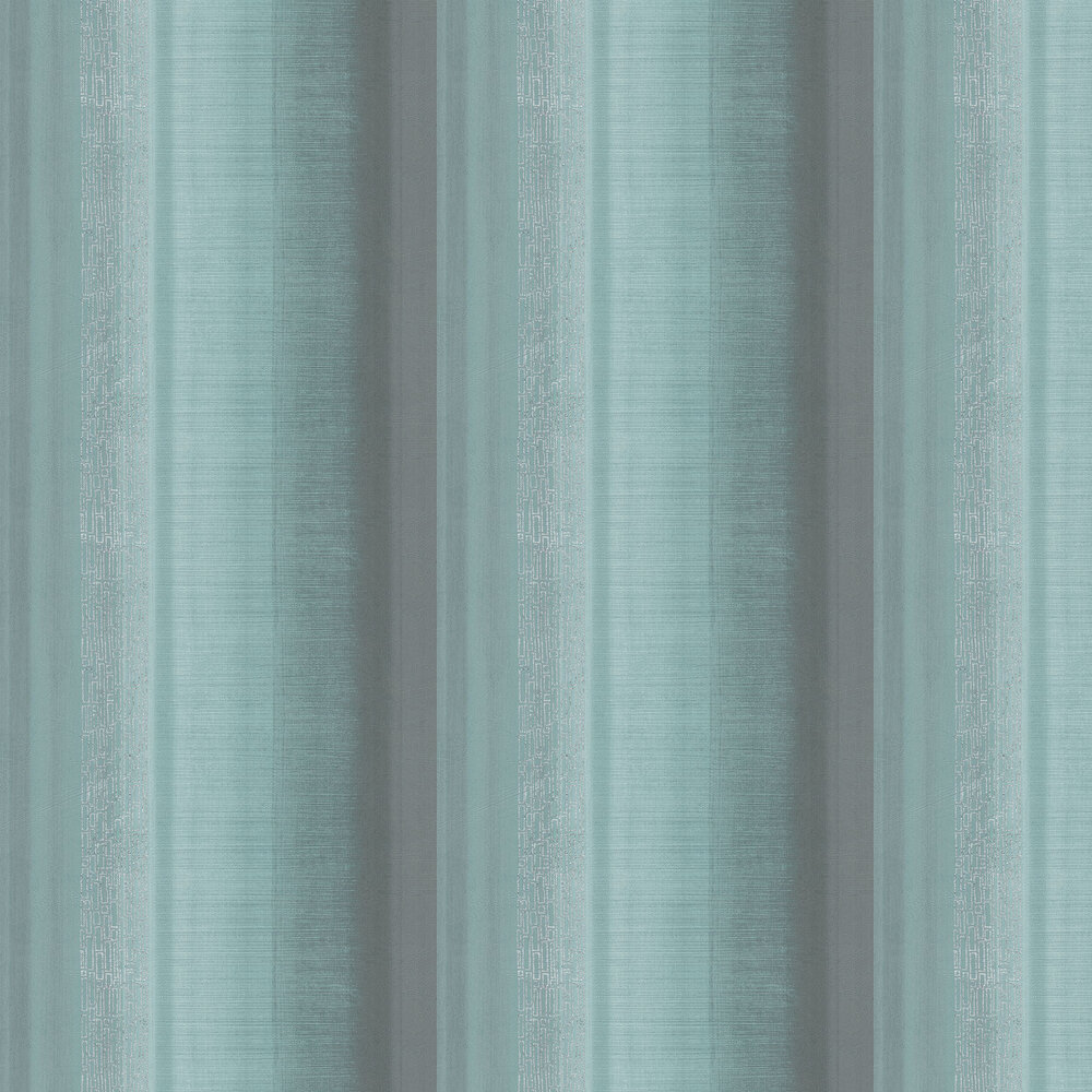 Tall Stripe Wallpaper - Aqua - by Galerie
