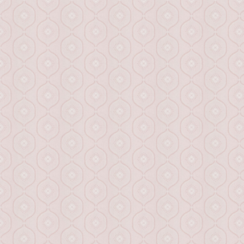 Milcombe  Wallpaper - Powder Pink - by Sanderson