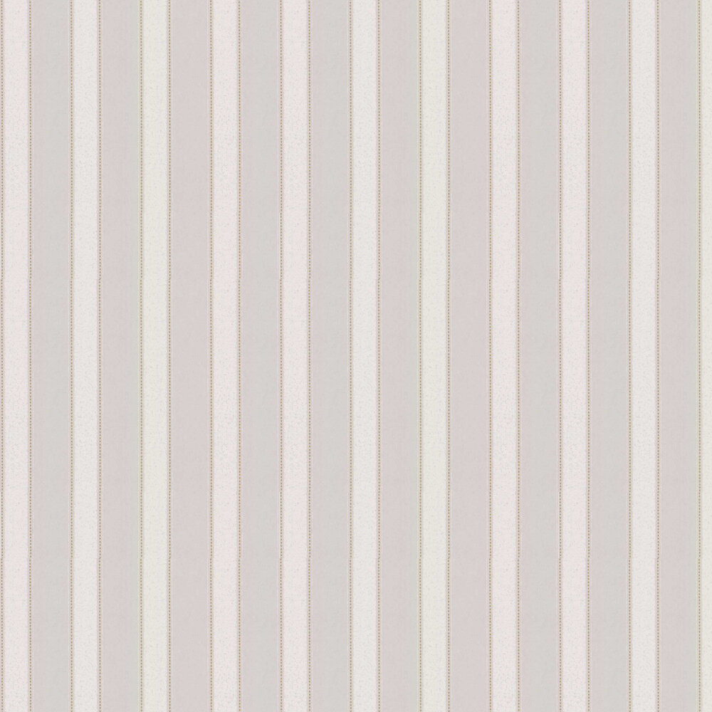 Sonning Stripe Wallpaper - Silver Grey - by Sanderson