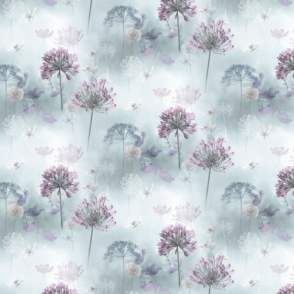 Spring Meadow Wallpaper - Duck Egg - by Arthouse
