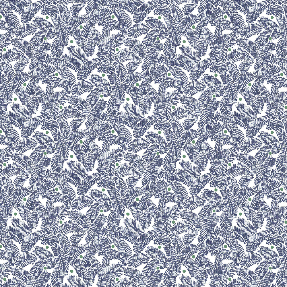 Athina  Wallpaper - Navy / Green  - by A Street Prints