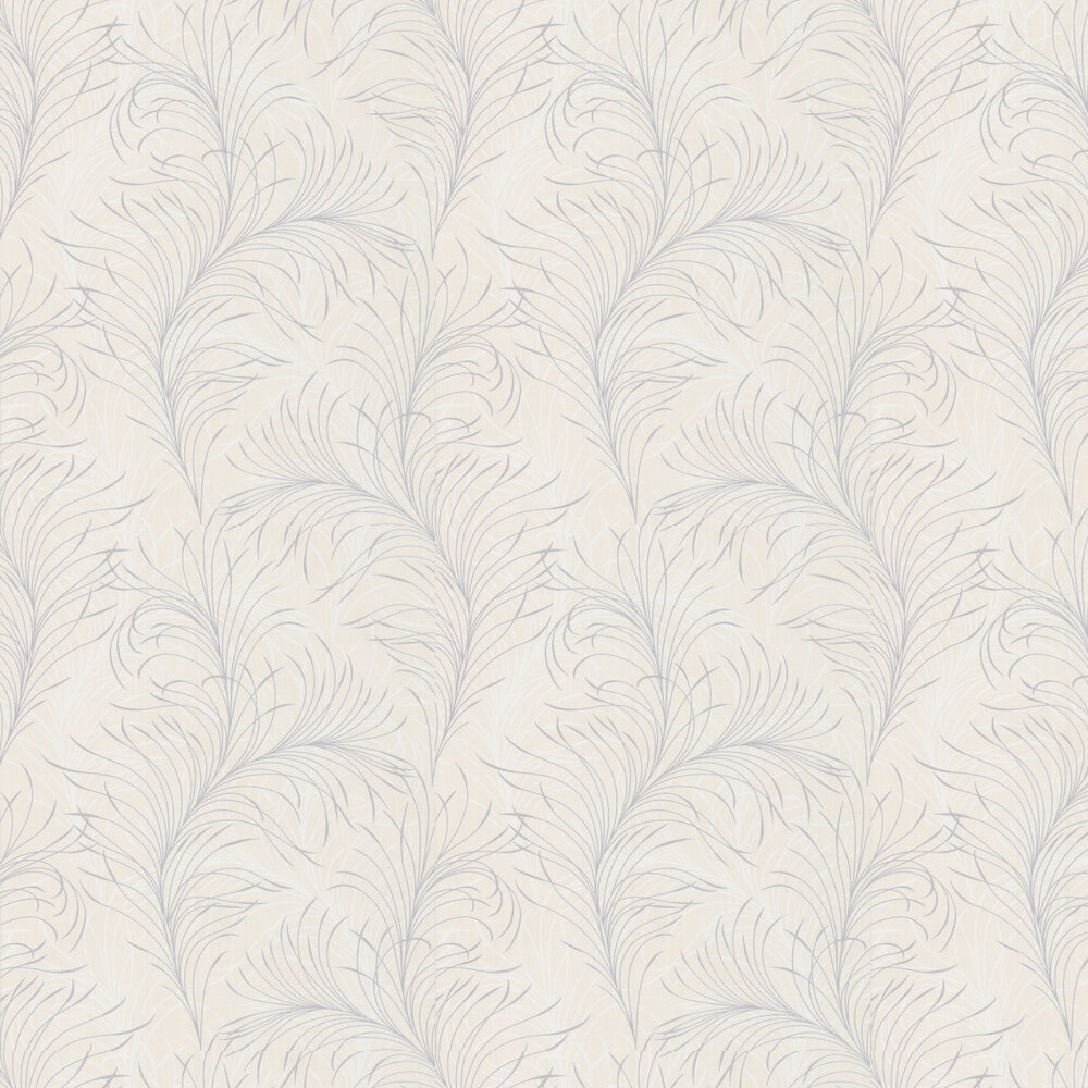 Swirl  Wallpaper - Beige / White - by Galerie