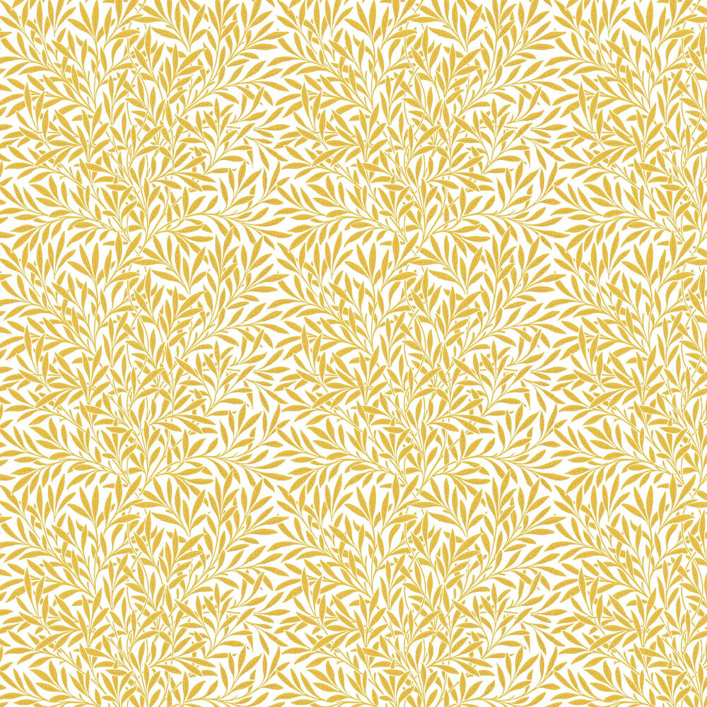 Willow Wallpaper - Yellow - by Morris