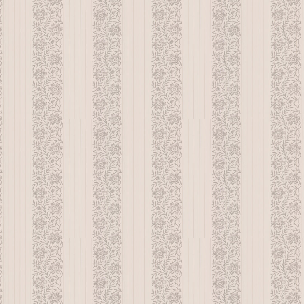 Alys Wallpaper - Silver - by Colefax and Fowler