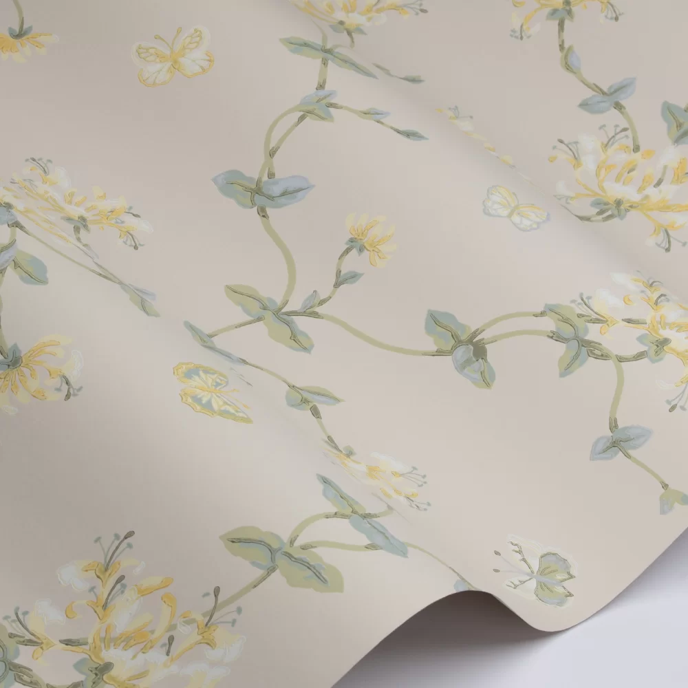 Honeysuckle Garden by Colefax and Fowler - Lime - Wallpaper : Wallpaper ...