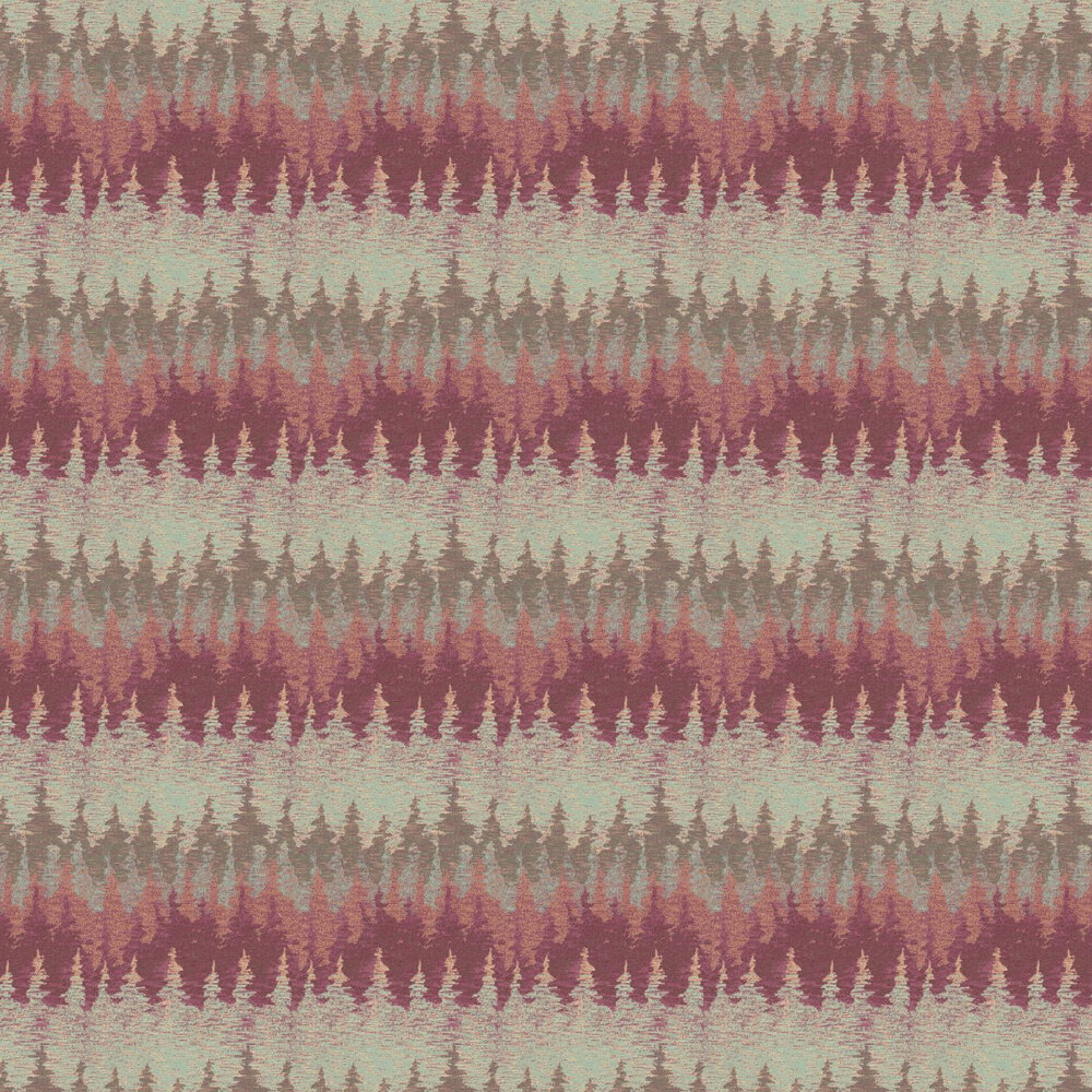 Alps Wallpaper - Maroon - by Missoni Home