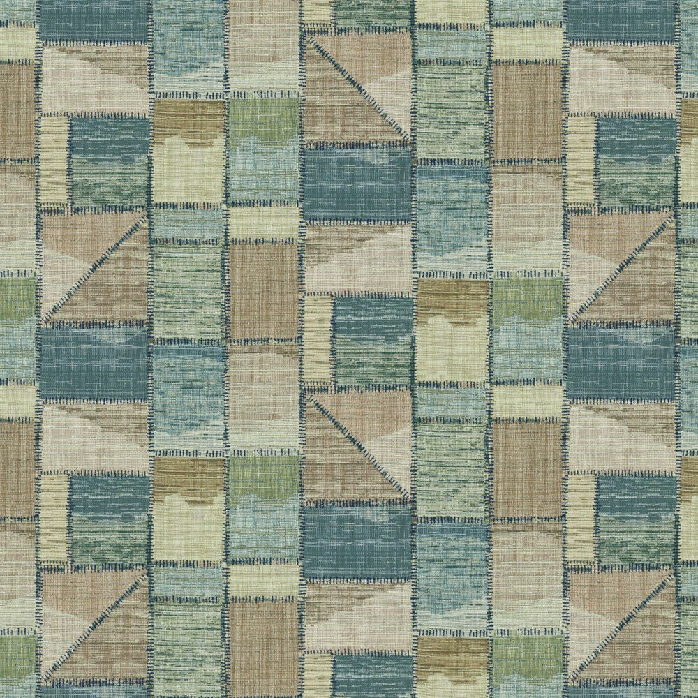 Patchwork Wallpaper - Green - by Missoni Home