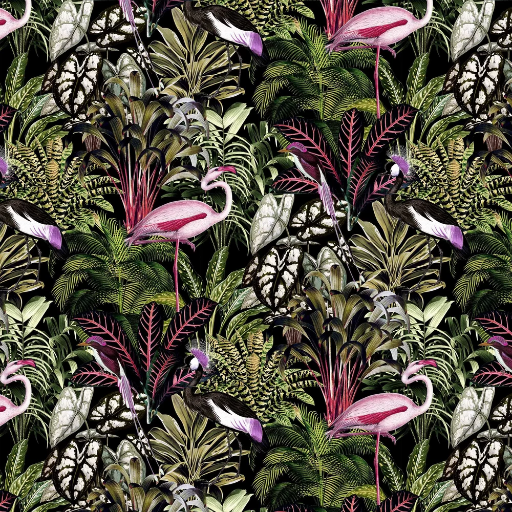 Midnight Tropic by Graham & Brown - Multi-coloured - Wallpaper ...