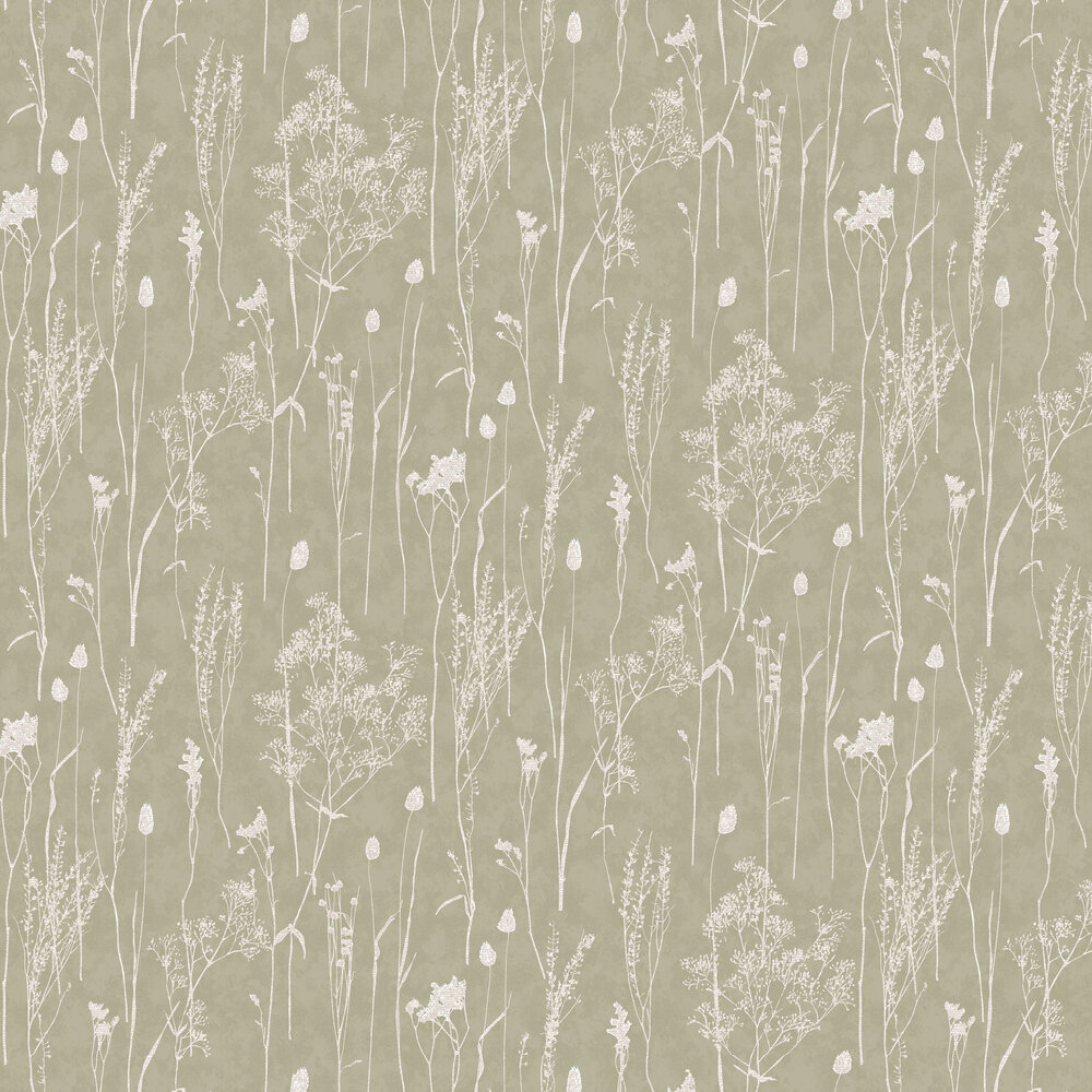 Dried Florals Wallpaper - Beige - by Eijffinger