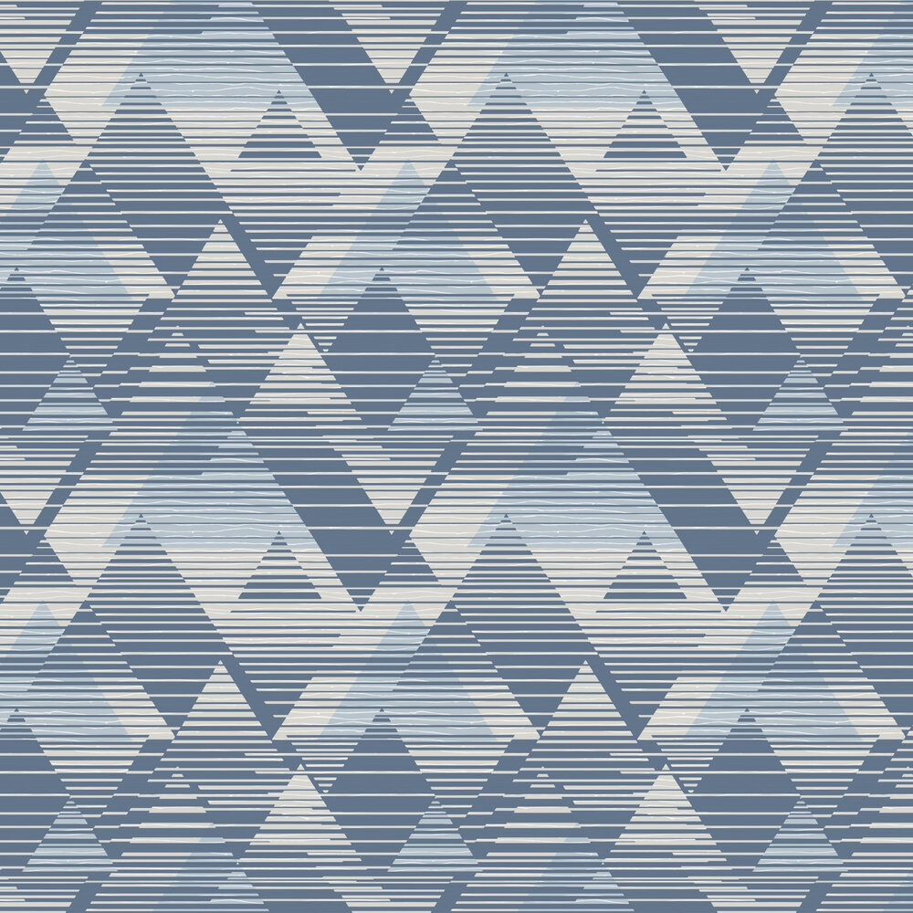 Prism Wallpaper - Navy - by SK Filson