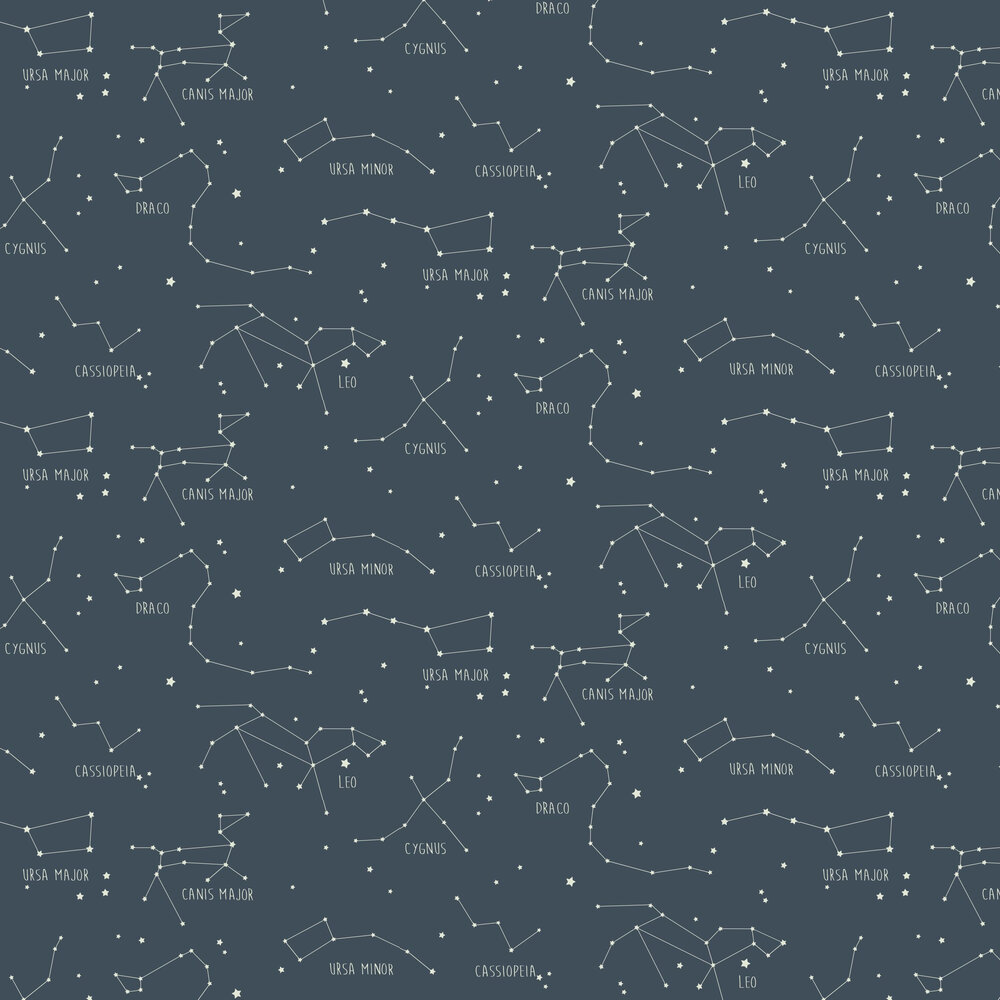 Constellations Wallpaper - Ink - by Caselio