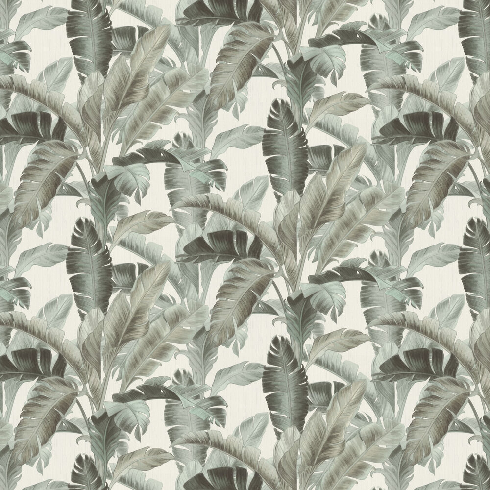 Deep Jungle Wallpaper - Grey - by Albany