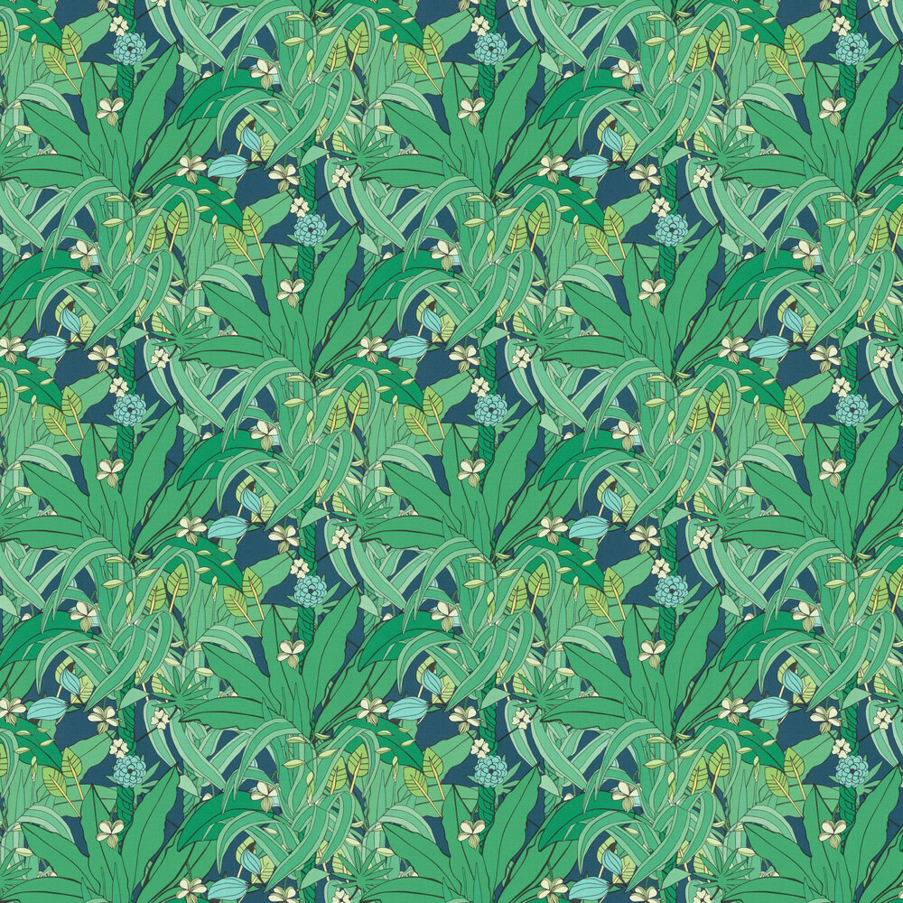 Lush Garden Wallpaper - Emerald - by Albany