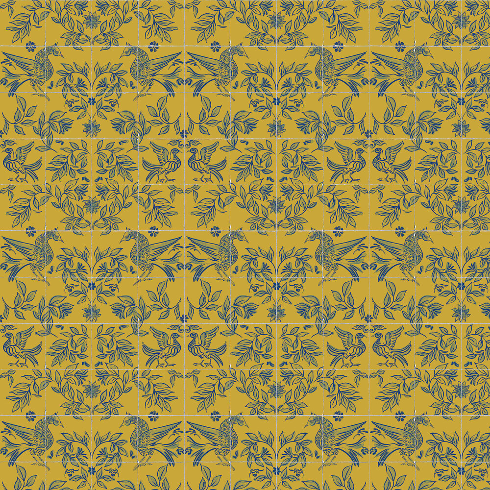 Cerâmica Wallpaper - Mustard - by Coordonne