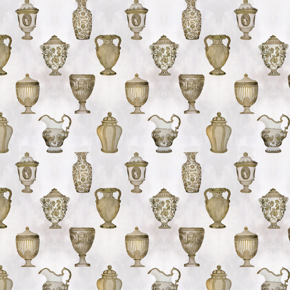 Porcelaine Wallpaper - Bronze - by Coordonne