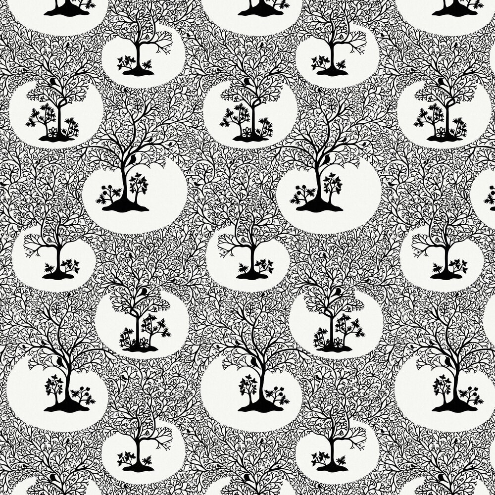 Magical Forest Wallpaper - Classic Black and White - by Sacha Walckhoff x Graham & Brown