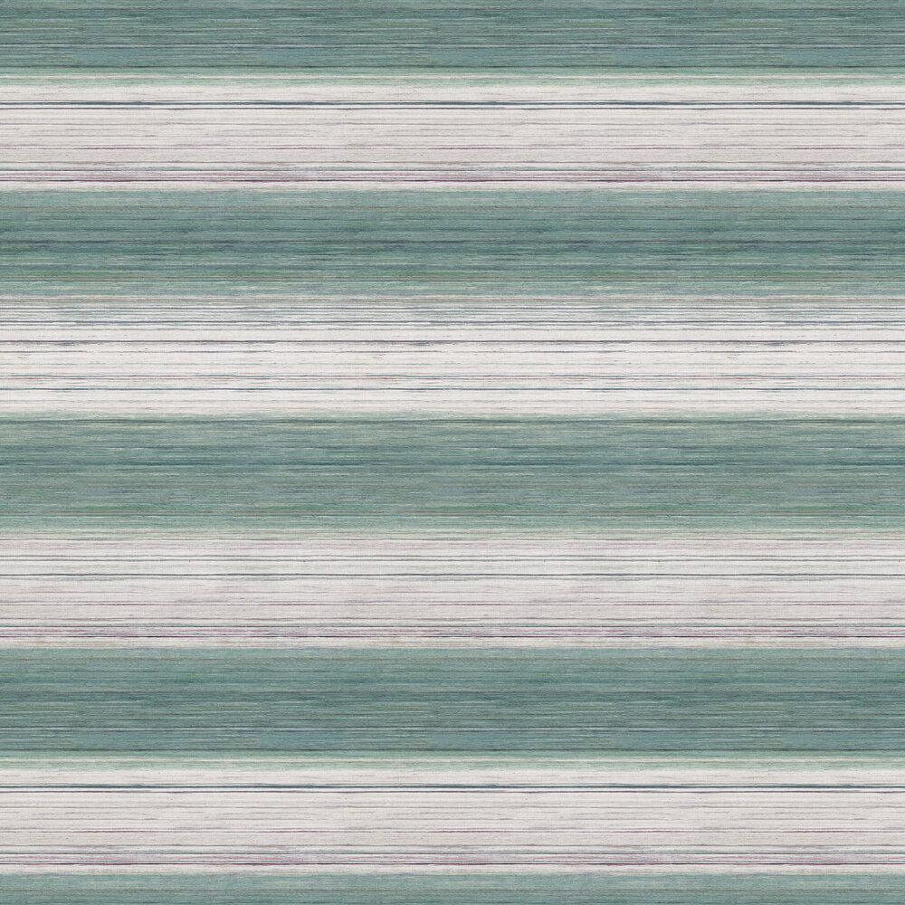 Kozo Stripe Wallpaper - Peppermint - by Osborne & Little