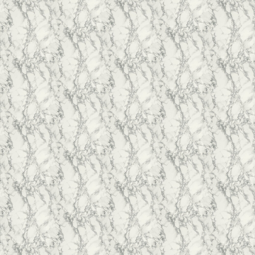 Carrara Marble Wallpaper - Silver - by Arthouse
