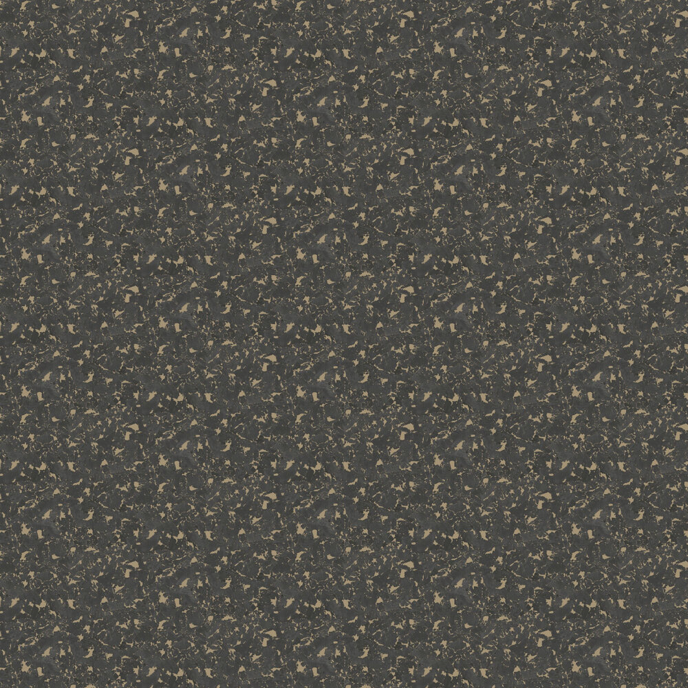 Cork Wallpaper - Charcoal/Gold - by Arthouse