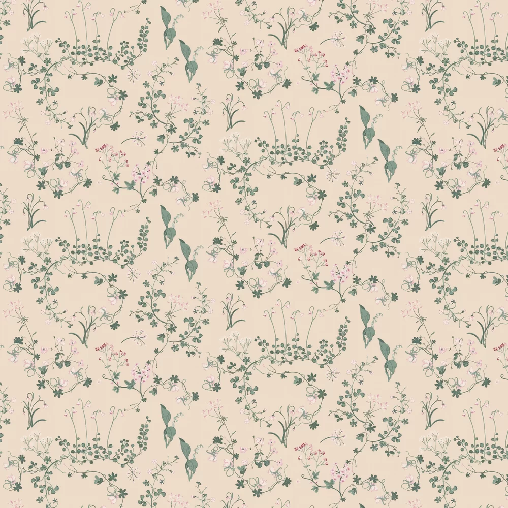 Botanica by Barneby Gates - Ivory - Wallpaper : Wallpaper Direct