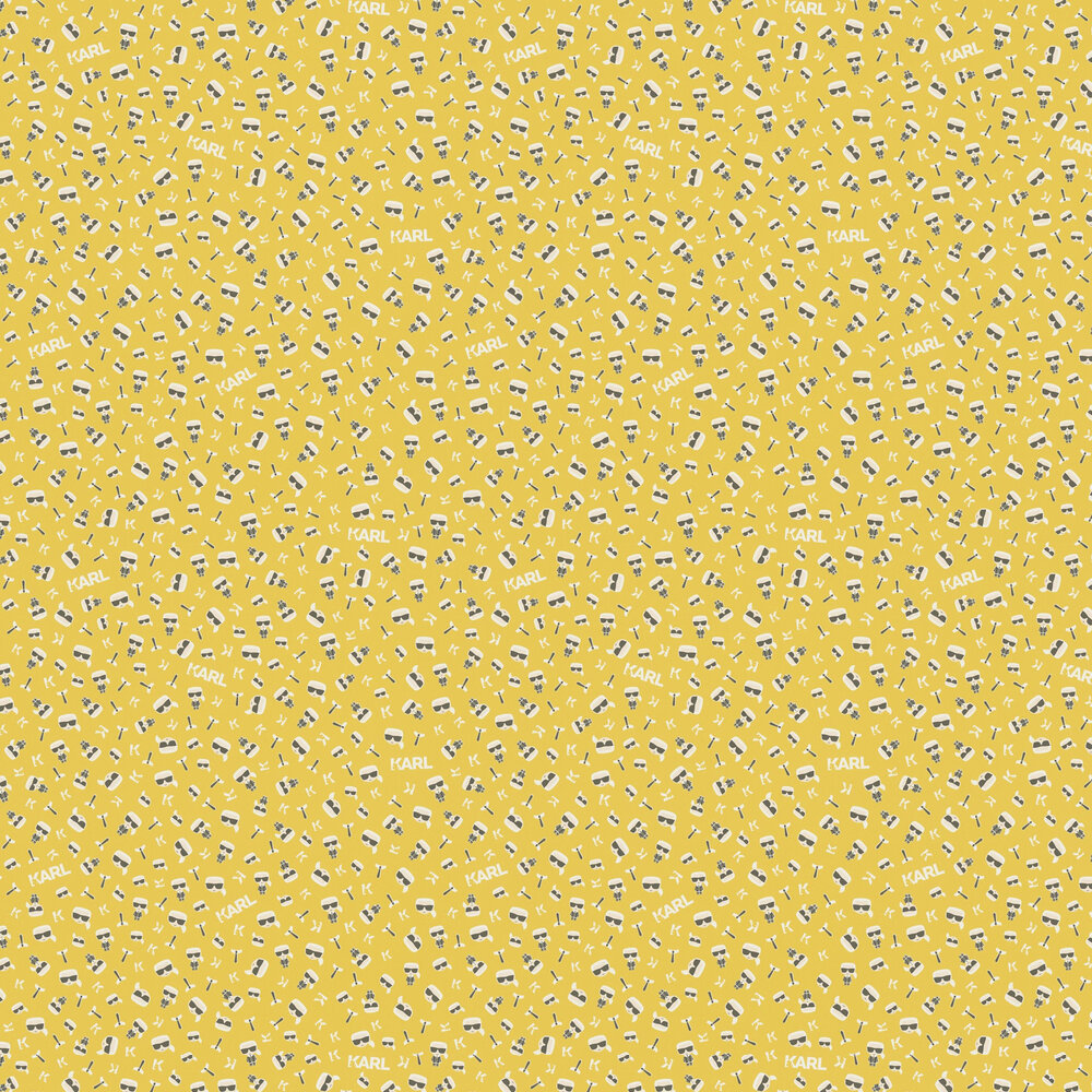 Ikonik Wallpaper - Yellow - by Karl Lagerfeld