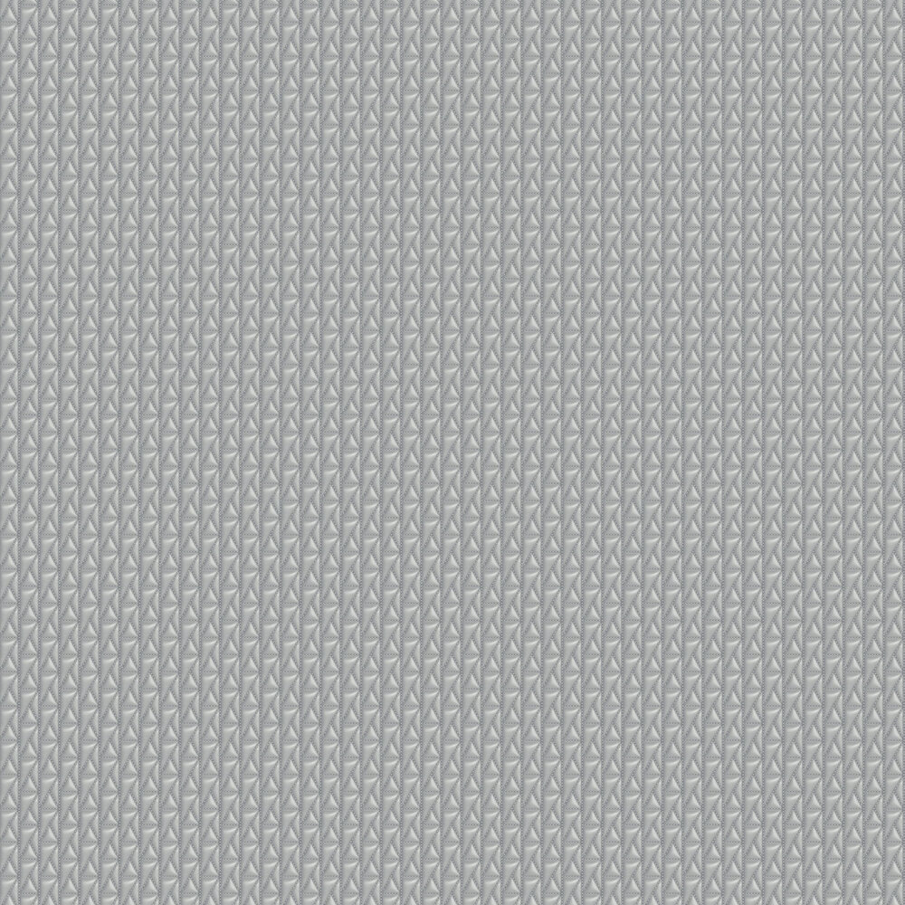 Kuilted Wallpaper - Grey - by Karl Lagerfeld