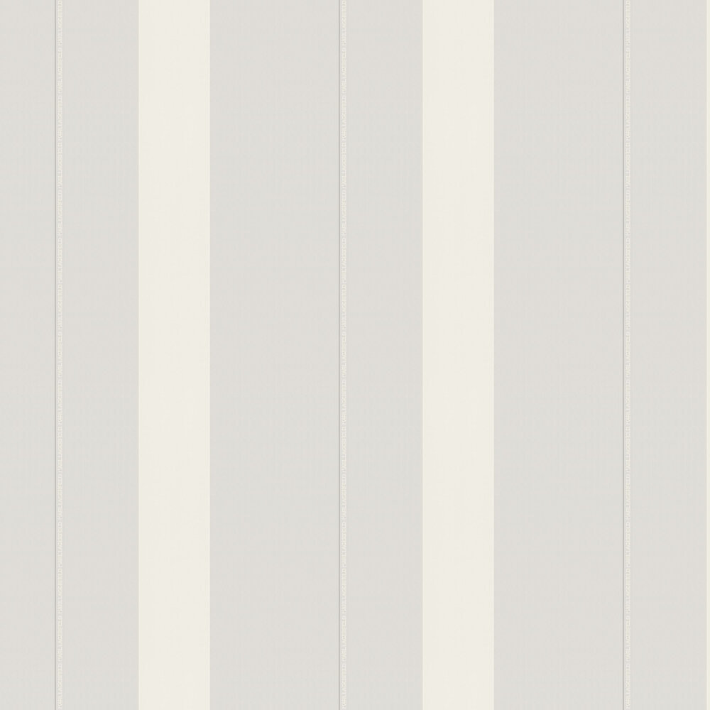 Ribbon Wallpaper - Light Grey - by Karl Lagerfeld