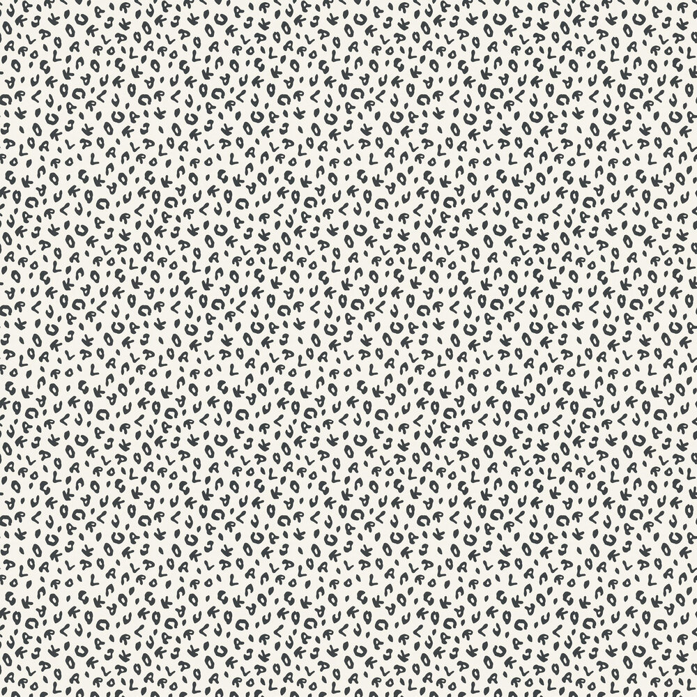 Leopard Wallpaper - Black / White - by Karl Lagerfeld