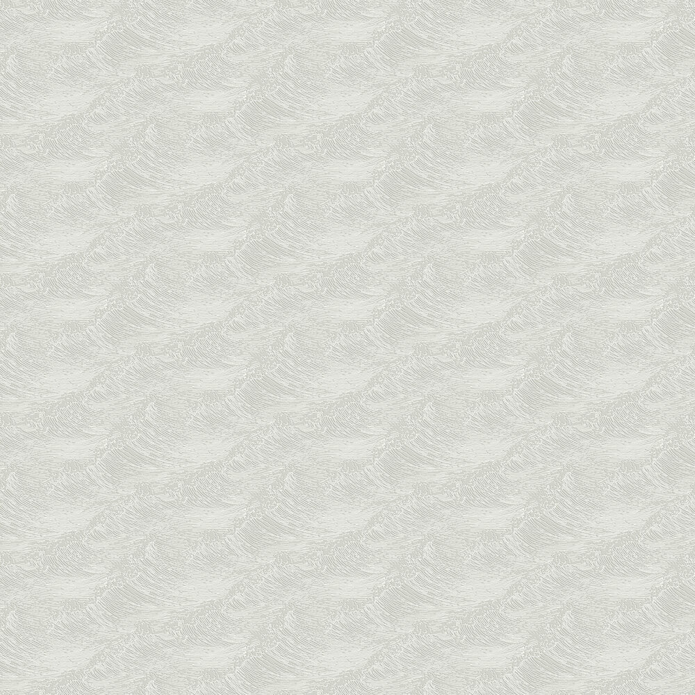 The Wave Wallpaper - Light Grey - by Boråstapeter