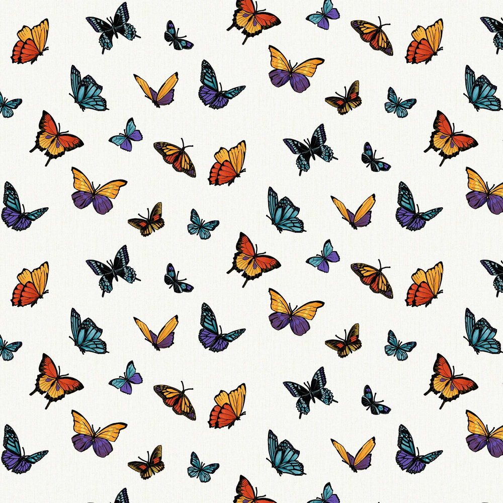 Flutterby Wallpaper - Multi - by Julien Macdonald