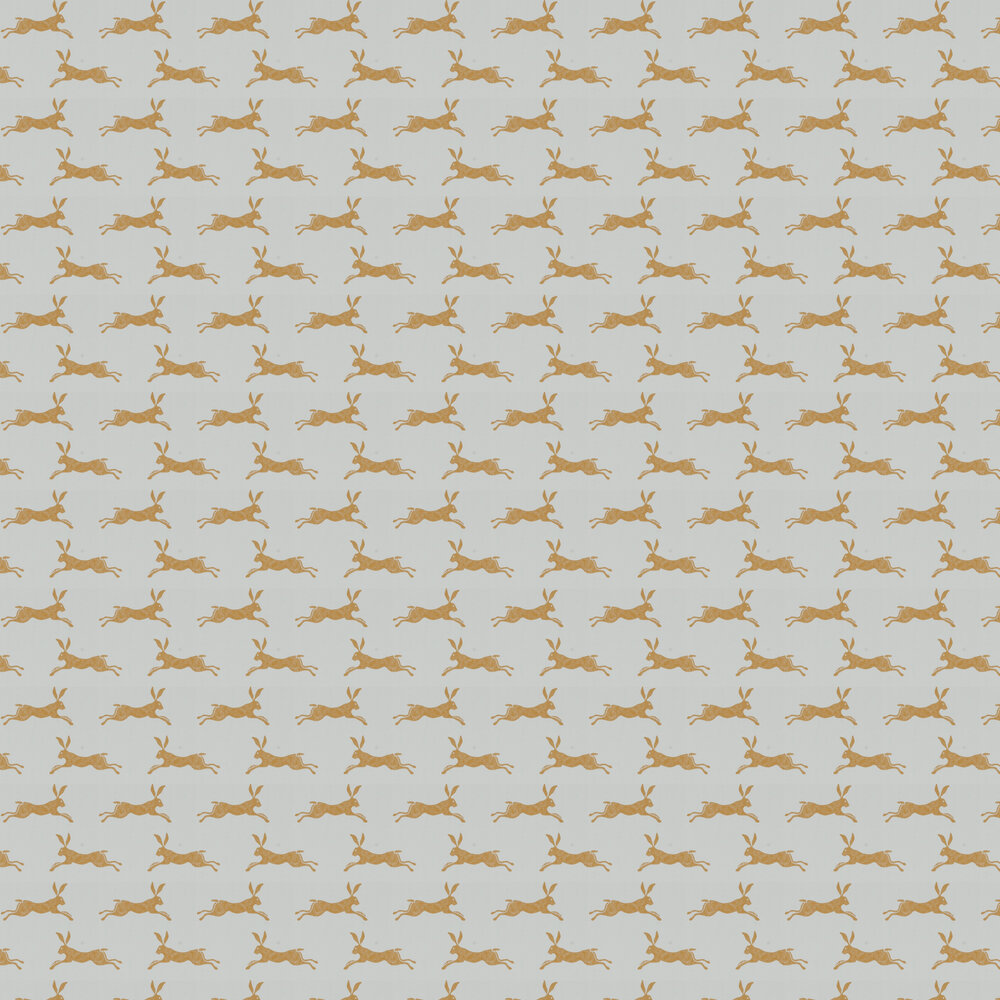 March Hare Wallpaper - Ochre - by Jane Churchill