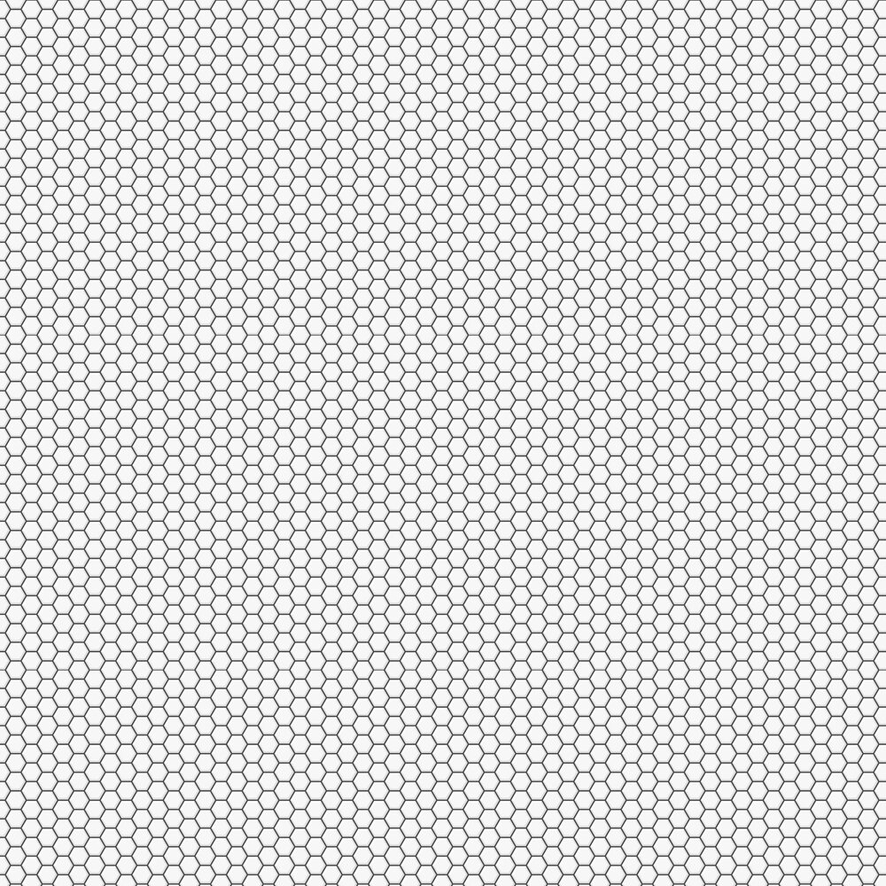 Hexagon Lattice Wallpaper - White - by Contour Anti-bacterial