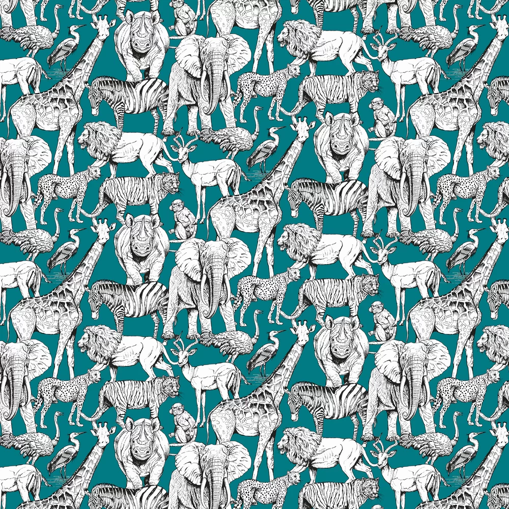 Superfresco Easy Wallpaper Jungle Animals 107692