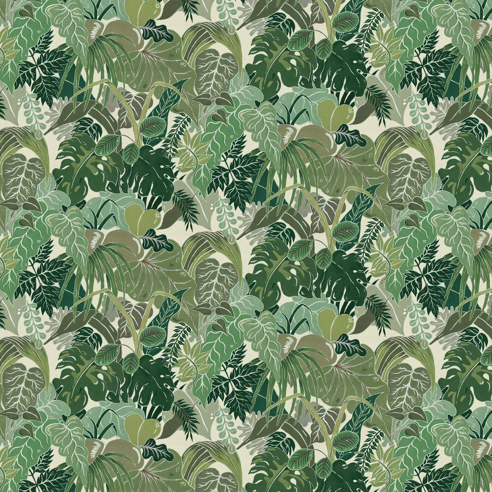 Serendipity Wallpaper - Green - by Wear The Walls