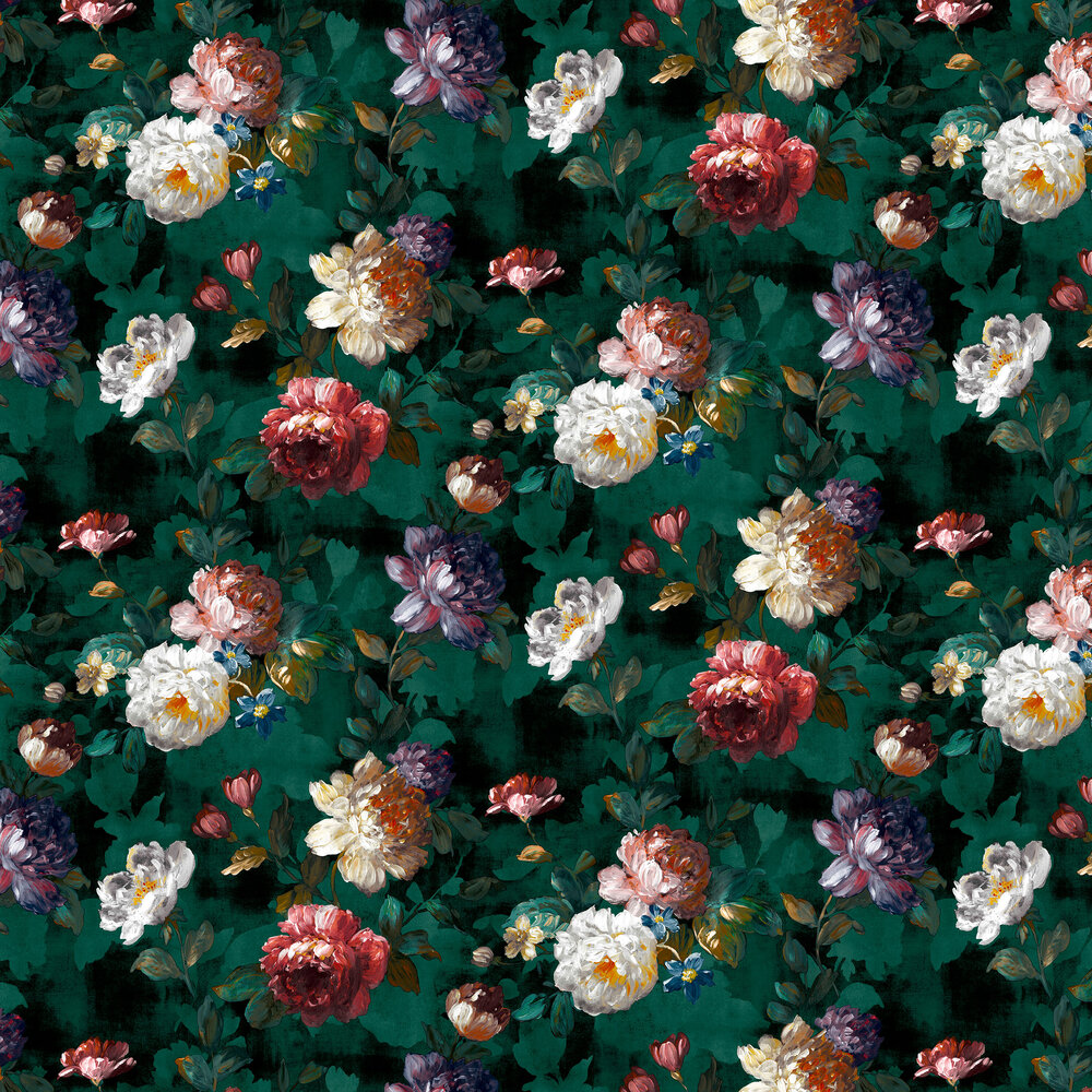 Isabelle Wallpaper - Teal - by Superfresco Easy