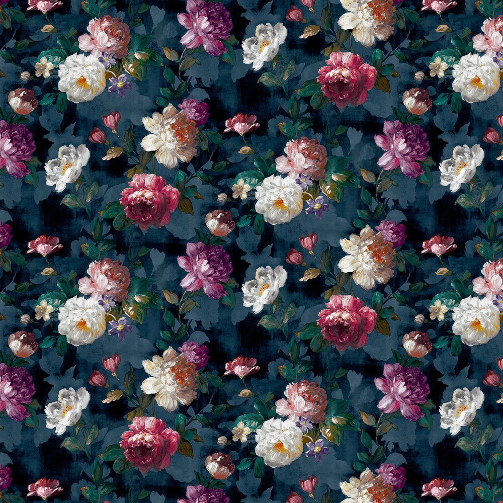 Isabelle Wallpaper - Navy - by Superfresco Easy