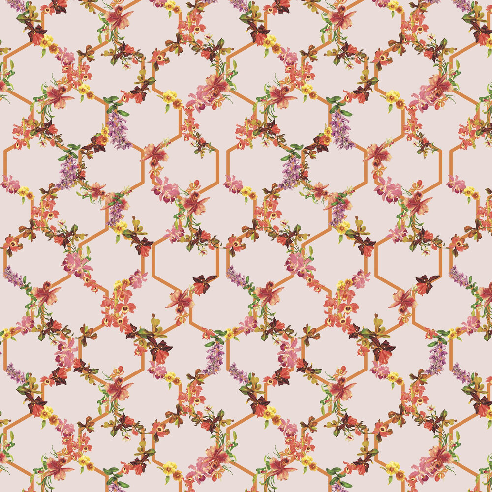 Lost Garden Trelise Wallpaper - Blush - by Ted Baker