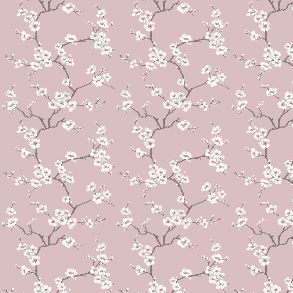 Apple Blossom Wallpaper - Pink - by Fresco