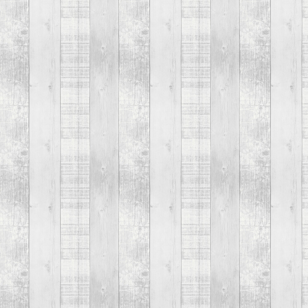 Country Plank Wallpaper - Grey - by Fresco
