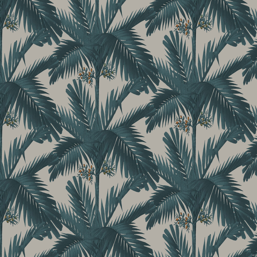 Palm Spring Wallpaper - Teal - by Rebel Walls