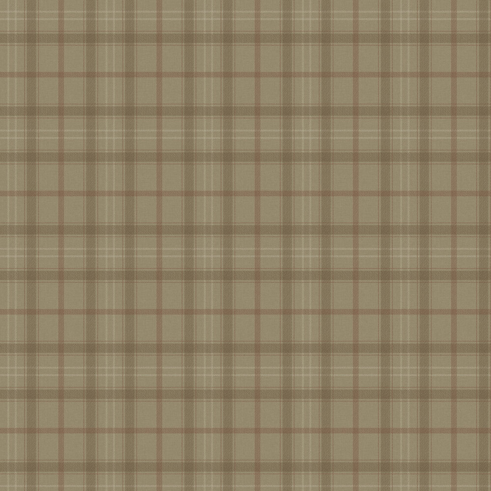 Check Wallpaper - Brown - by Coordonne