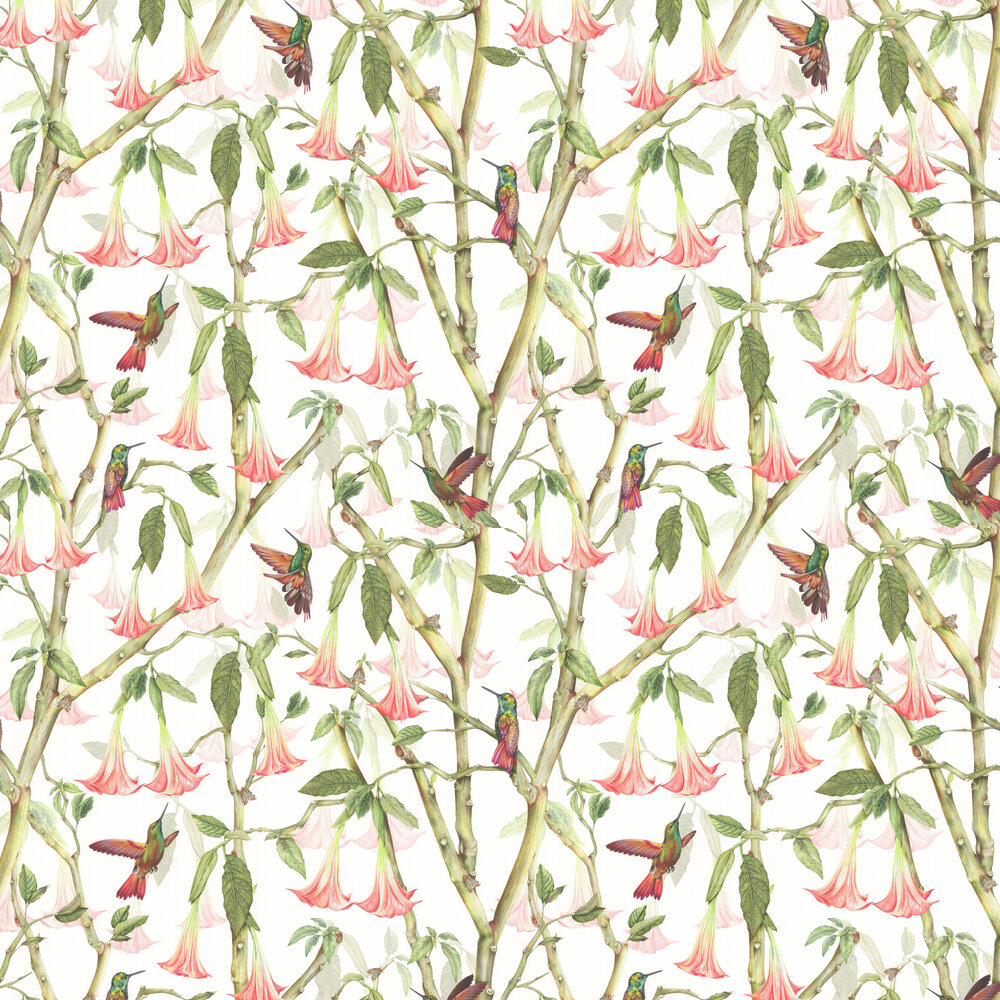 Angel Trumpets Wallpaper - Linen - by Isabelle Boxall