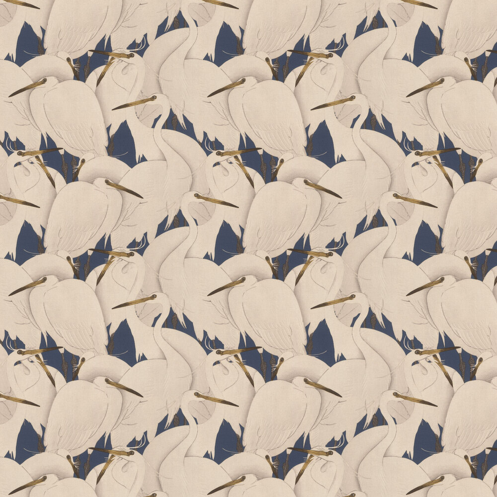Stork Wallpaper - Blush - by Albany