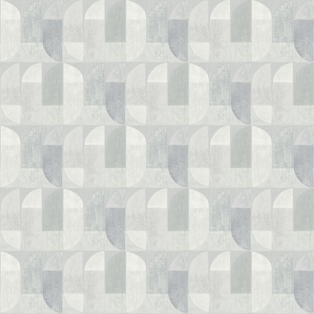 Geometric Motif Wallpaper - Grey - by Albany