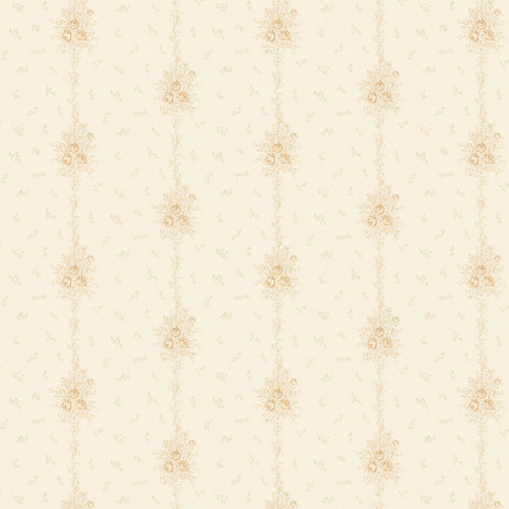 Trailing roses Wallpaper - Gold - by Albany