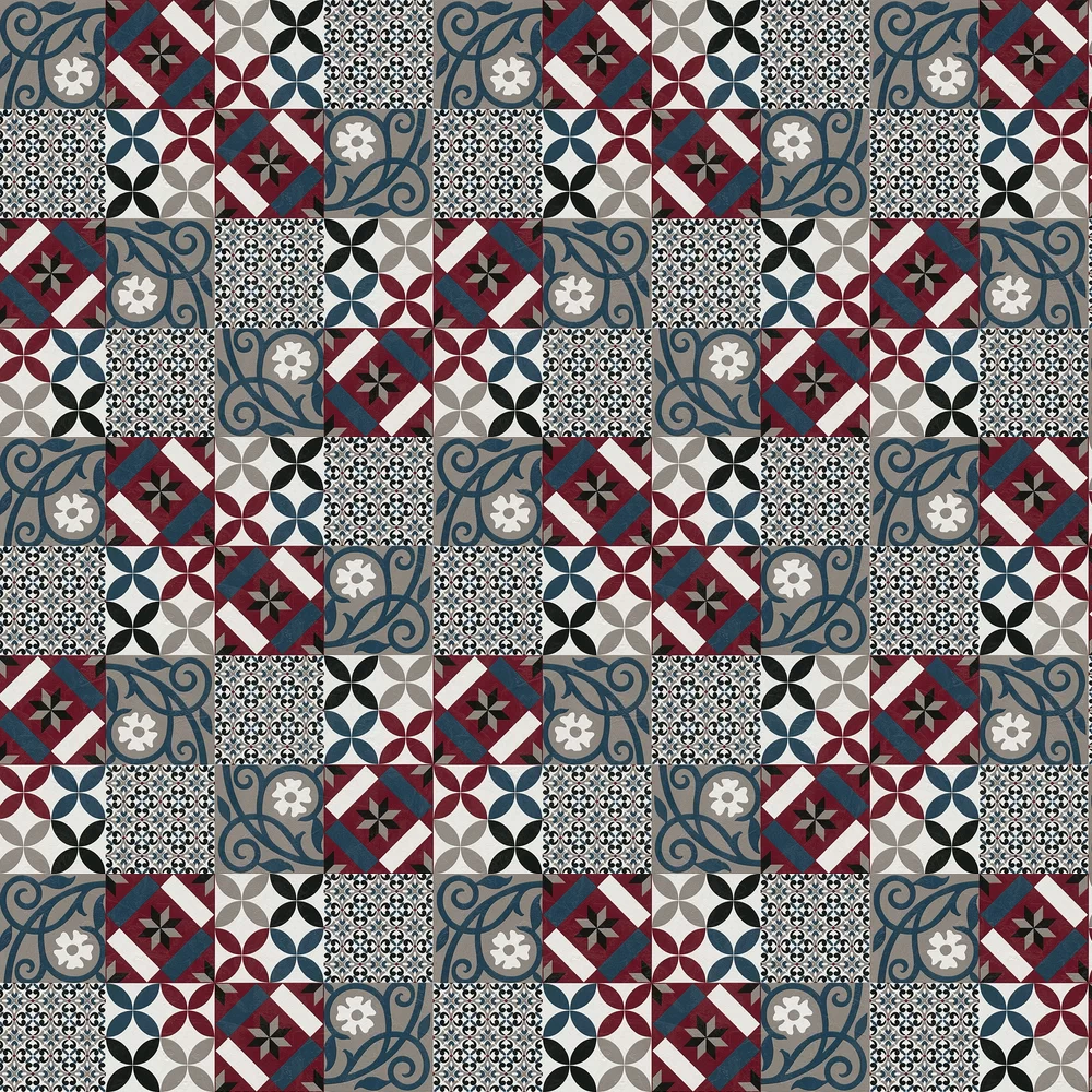 Albany Wallpaper Patchwork tiles 37684-4