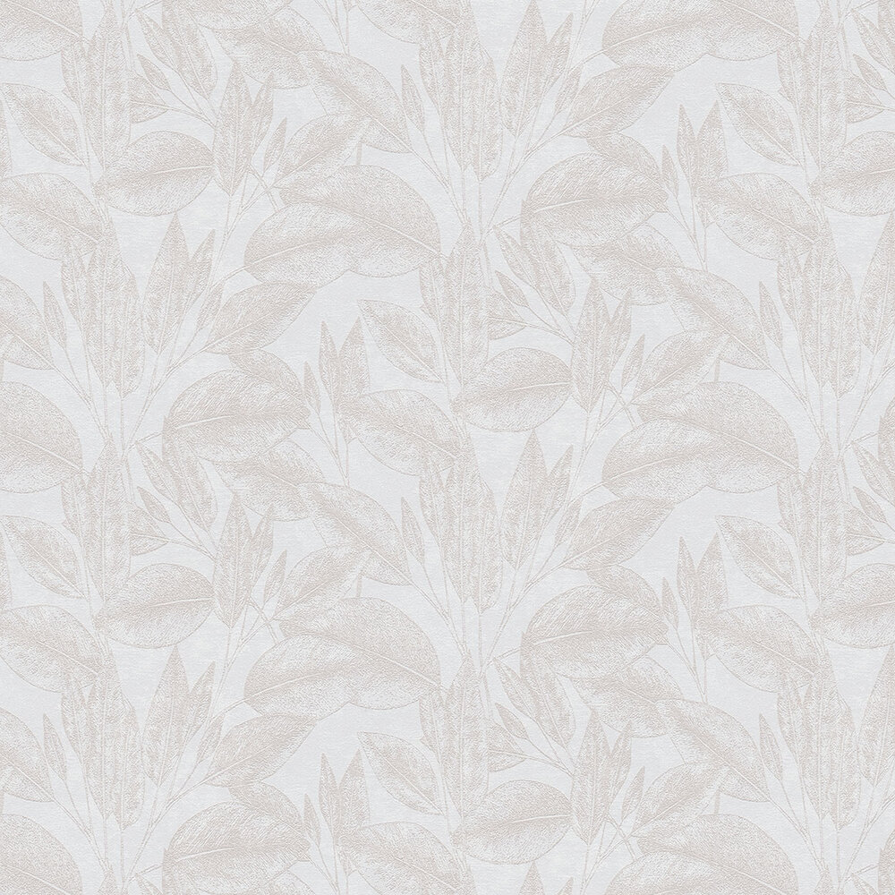 Leaves Wallpaper - Cream - by Albany